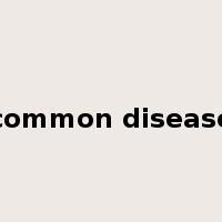 common disease是什么意思