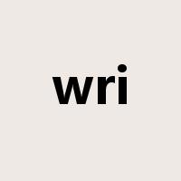 wri是什么意思