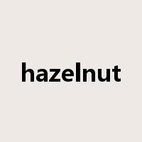 hazelnut是什么意思