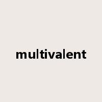 multivalent是什么意思