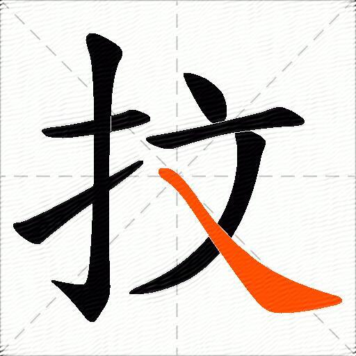 抆