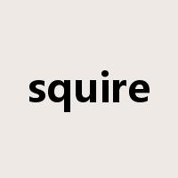 squire是什么意思