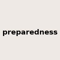 preparedness是什么意思