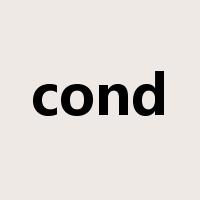 cond是什么意思