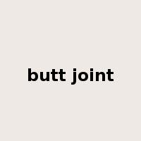 butt joint是什么意思