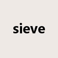 sieve是什么意思