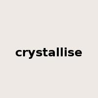 crystallise是什么意思
