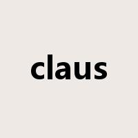 claus是什么意思