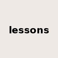 lessons是什么意思