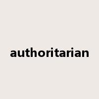 authoritarian是什么意思