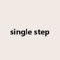 single step是什么意思