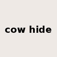 cow hide是什么意思