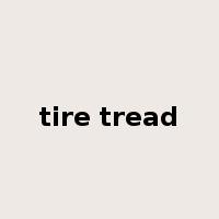 tire tread是什么意思