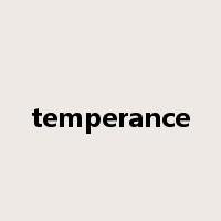 temperance是什么意思