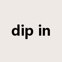 dip in是什么意思