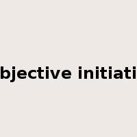 subjective initiative是什么意思