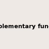 complementary function是什么意思