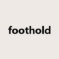 foothold是什么意思