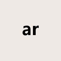 ar是什么意思