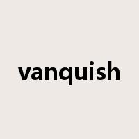 vanquish是什么意思