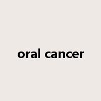 oral cancer是什么意思
