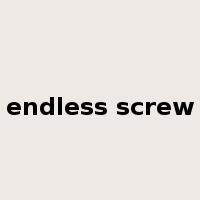 endless screw是什么意思