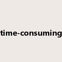 time-consuming是什么意思