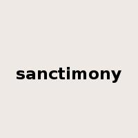 sanctimony是什么意思