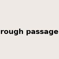 rough passage是什么意思