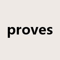 proves是什么意思