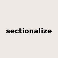 sectionalize是什么意思