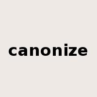 canonize是什么意思
