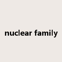 nuclear family是什么意思