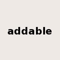 addable是什么意思