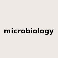 microbiology是什么意思