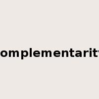 complementarity是什么意思