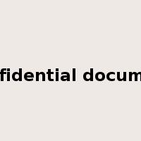 confidential document是什么意思