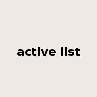 active list是什么意思