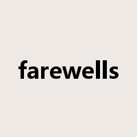 farewells是什么意思