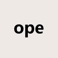 ope是什么意思