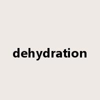 dehydration是什么意思
