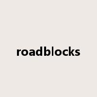 roadblocks是什么意思