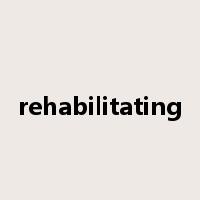 rehabilitating是什么意思