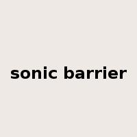 sonic barrier是什么意思