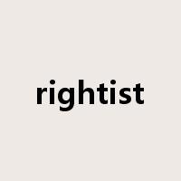 rightist是什么意思