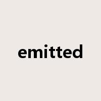 emitted是什么意思