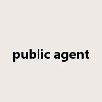 public agent是什么意思