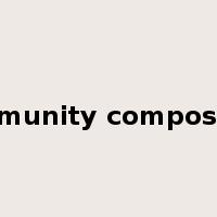 community composition是什么意思