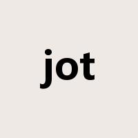 jot是什么意思
