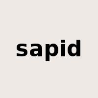 sapid是什么意思